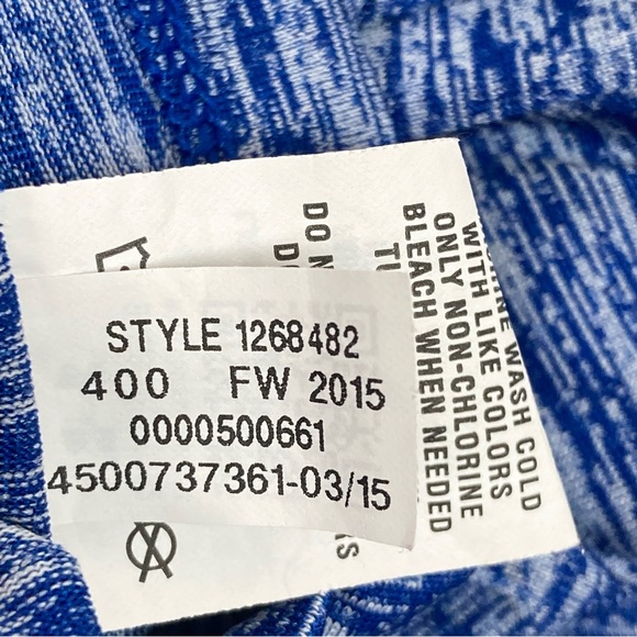 Under Armour Womens Twisted Tech Locker Tee In Space Dyed Blue Size L - Picture 13 of 13